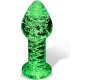 Intoyou Shining Line Glow in the Dark Glass Butt Plug