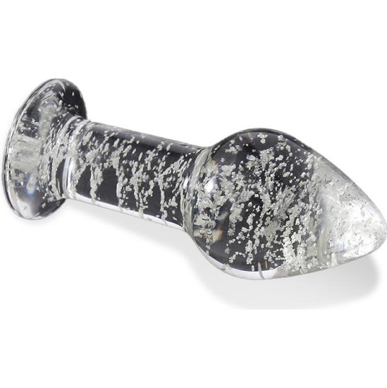 Intoyou Shining Line Glow in the Dark Glass Butt Plug