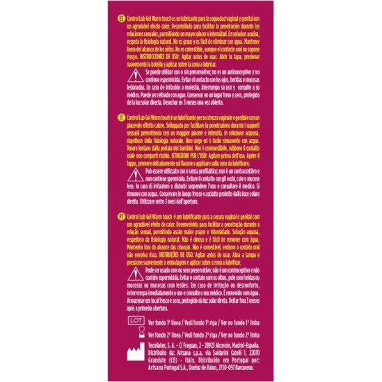 Control Warm Touch Lubricant 75 ml