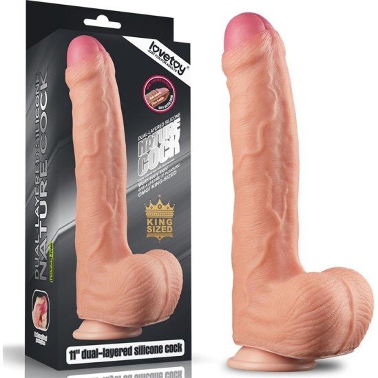 Lovetoy Dildo Nature 11 Dual Layer Flesh