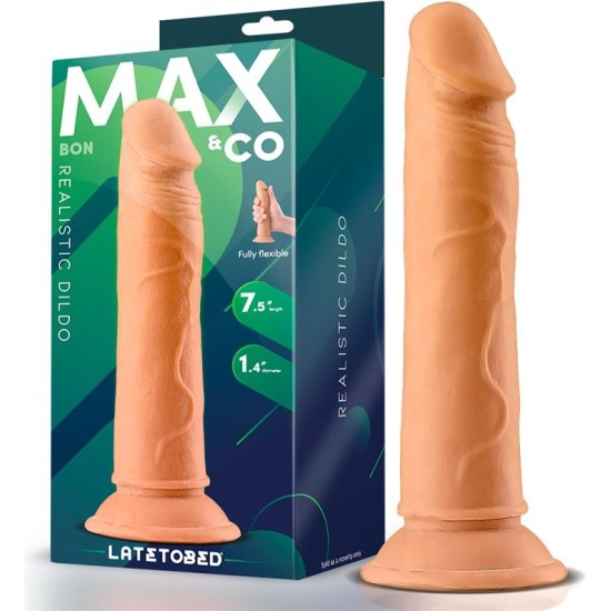Max & Co Bon Realistic Dildo with Suction Cup 7.5 Flesh