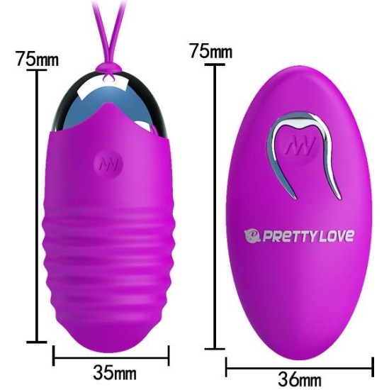 Prettylove Vibrating Egg Jessica USB Purple
