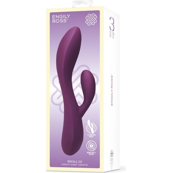 Engily Ross Bacall 3.0 Vibe Injected Liquified Silicone Double Motor USB