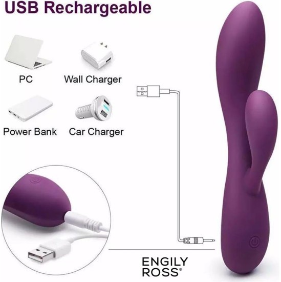 Engily Ross Bacall 3.0 Vibe Injected Liquified Silicone Double Motor USB