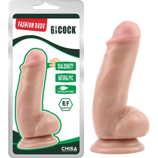 Chisa Dildo Dual Density Fashion Dude 6.9 Flesh