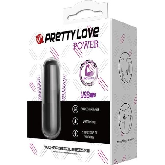 Prettylove Vibrating Bullet Power Silicone 6 x 1.8 cm