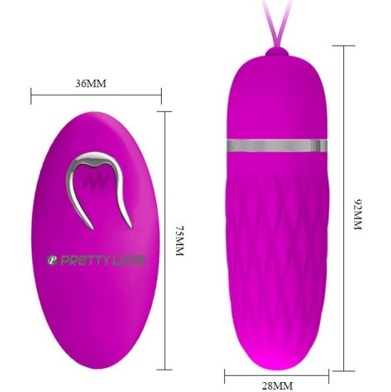 Prettylove Vibrating Egg Dawn Purple