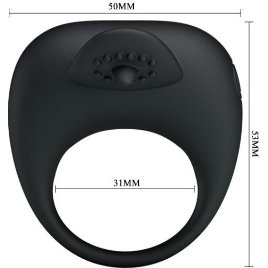 Prettylove Pretty Love Anillo Vibrador Tonguo Negro