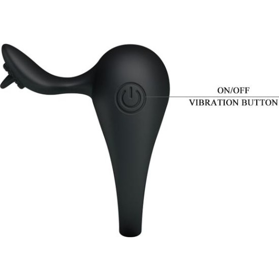 Prettylove Pretty Love Anillo Vibrador Tonguo Negro