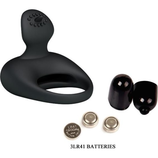 Prettylove Pretty Love Anillo Vibrador Tonguo Negro