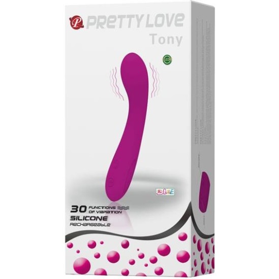 Prettylove High Grade Vibrator Tony Purple