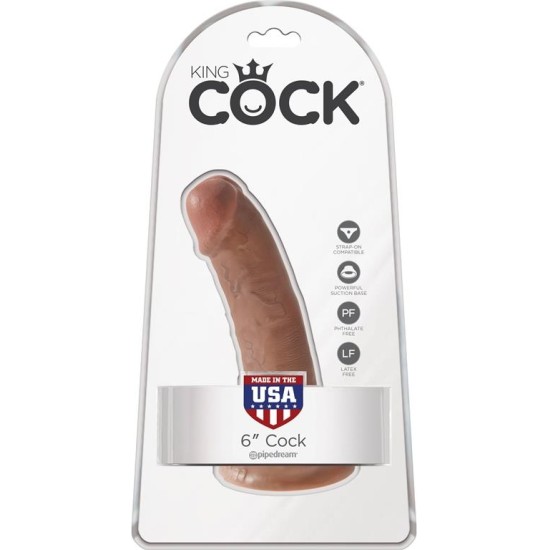 King Cock Reaslitic Dildo 6 Tan