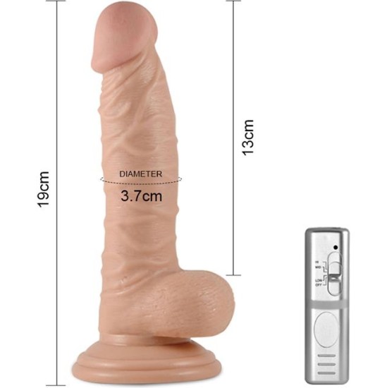 Lovetoy Dildo Real Extreme with Vibration 7.5 Flesh
