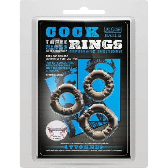 Baile 3 Set Cock Ring