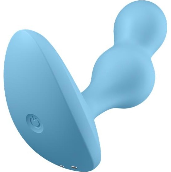 Satisfyer Deep Diver Buut Plug with Vibration Satisfyer Connect APP Blue