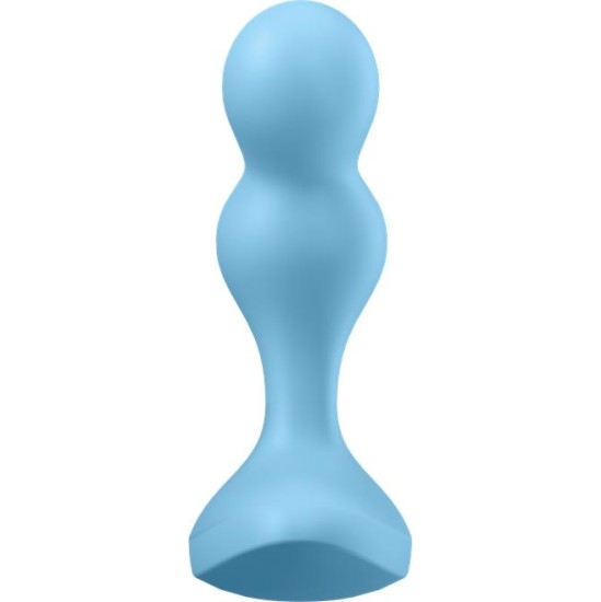 Satisfyer Deep Diver Buut Plug with Vibration Satisfyer Connect APP Blue