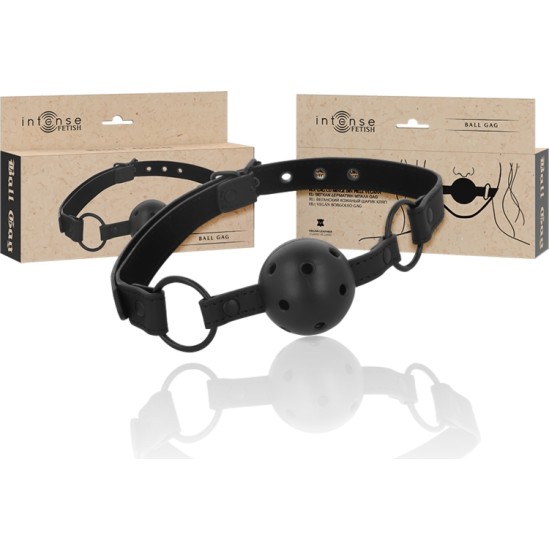 Intense Fetish INTENSE - FETISH VEGAN LEATHER BALL GAG