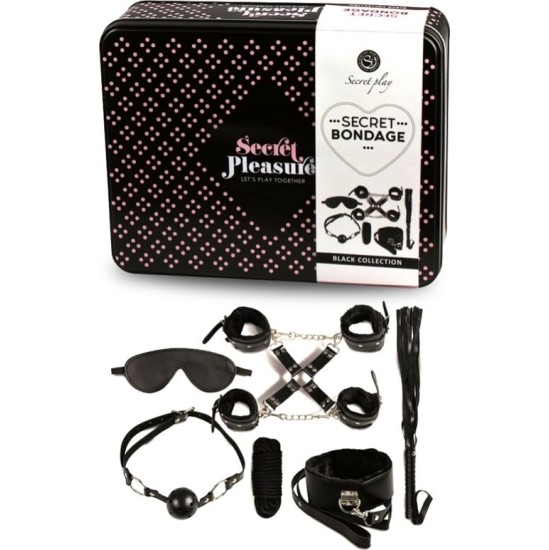 Secretplay 100% Fetish SECRETPLAY - BDSM SET 8 PCS BLACK
