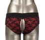 Calexotics SCANDAL SET OF CROTCHLESS PANTIES WITH DILDO SIZE S/M