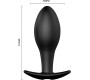 Pretty Love Bottom PRETTY LOVE - ANAL PLUG ANCHOR FORM SILICONE 12 VIBRATION MODES BLACK