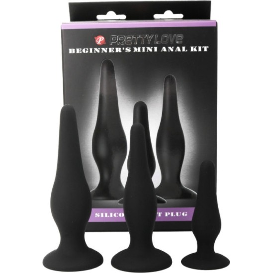 Pretty Love ANAL PLUGS SILICONE INITIATION KIT