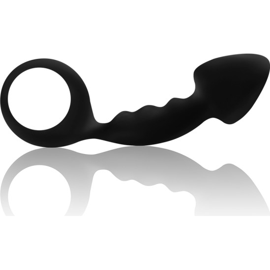 Ohmama Anal OHMAMA - RIBBED ANAL PLUG WITH RING