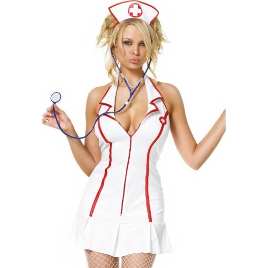 Leg Avenue Costumes LEG AVENUE - COSTUMES - HEAD NURSE DRESS 3 PIECES SET SIZE L/XL