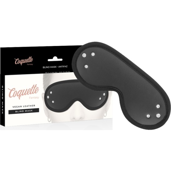 Coquette Fantasy COQUETTE CHIC DESIRE - FANTASY VEGAN LEATHER BLIND MASK WITH NEOPRENE LINING