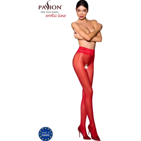 Passion Woman Garter & Stock PASSION - TIOPEN 008 RED TIGHTS 3/4 30 DEN