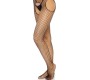 Leg Avenue Hosiery LEG AVENUE - BLACK CROTCHLESS NET STOCKINGS