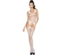 Passion Woman PASSION - WOMAN BS038 WHITE BODYSTOCKING ONE SIZE
