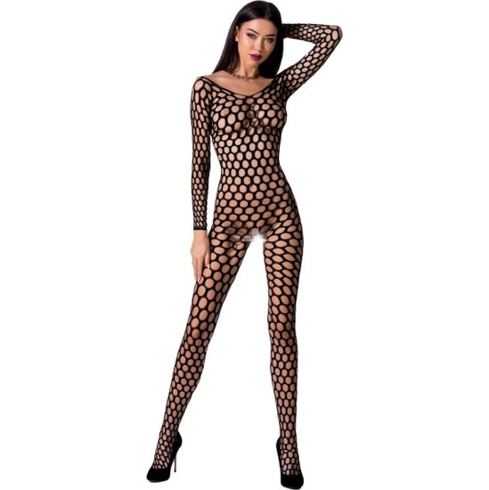 Passion Woman PASSION - WOMAN BS077 BODYSTOCKING ONE SIZE BLACK