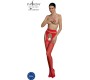 Passion Woman Garter & Stock PASSION - ECO COLLECTION BODYSTOCKING ECO S002 RED