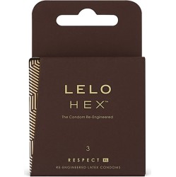 Lelo HEX CONDOMS RESPECT XL 3 PACK