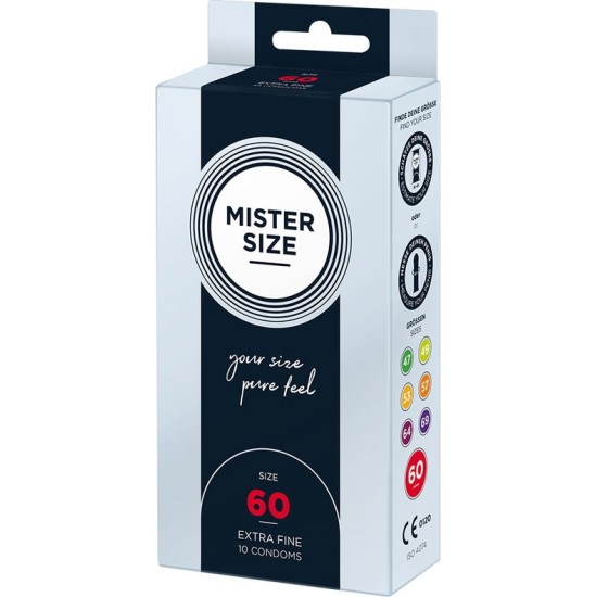 Mister Size CONDOM SIZE XL 60 MM (10 UNITS)