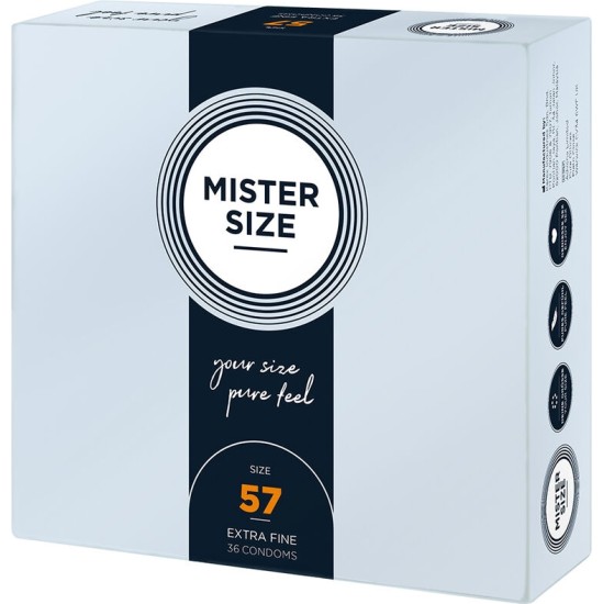 Mister Size CONDOM SIZE L 57 MM (36 UNITS)