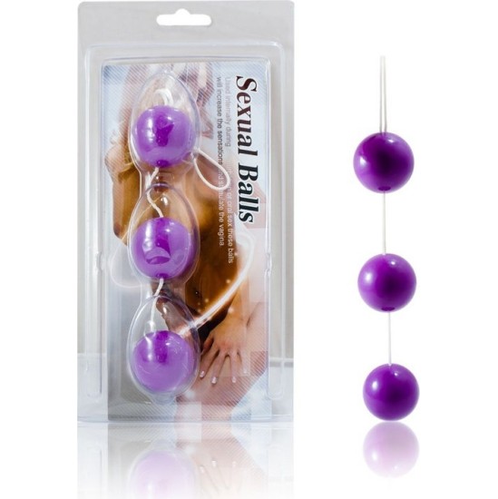 Baile Stimulating BAILE - STRIP LILAC ABS ANAL BALLS