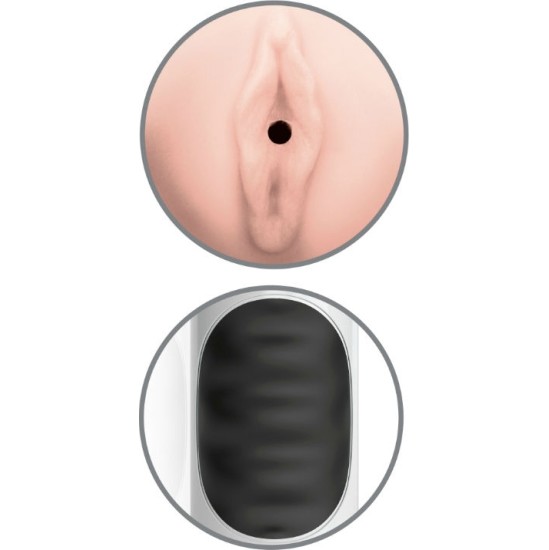 Extreme Toyz PIPEDREAM MEGA GRIP VAGINA MASTURBATOR VIBRATOR