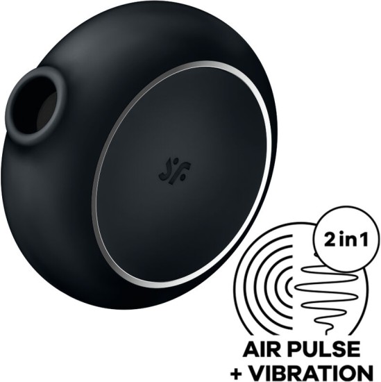 Satisfyer Air Pulse SATISFYER - PRO TO GO 3 DOUBLE AIR PULSE STIMULATOR & VIBRATOR BLACK