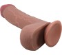 Pretty Love High Grade PRETTY LOVE - SLIDING SKIN SERIES REALISTIC DILDO WITH SLIDING SKIN SUCTION CUP BROWN 23.4 CM