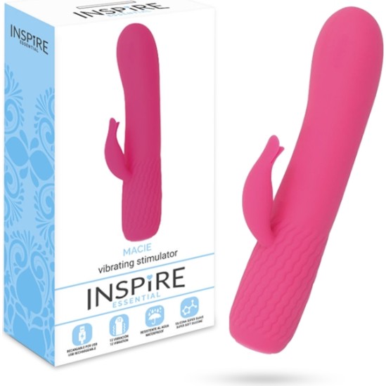 Inspire Essential Vibrators ar klitora stimulātoru rozā