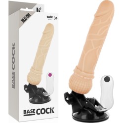Basecock REALISTIK VIBRATORI KAUGJUHTIMISPULDI LIHA 19,5 CM