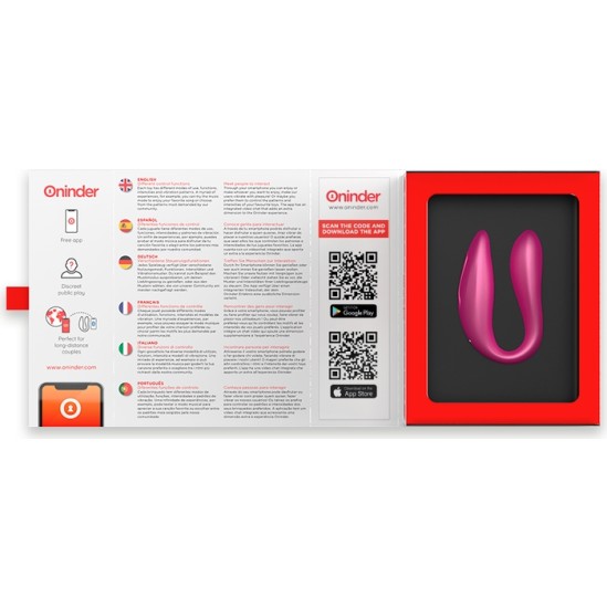 Oninder LISBOA G-SOT & CLITORAL STIMULATOR rozā – NEMOKAMA PROGRAMĖ