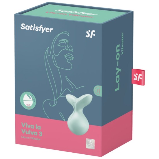 Satisfyer Layons SATISFYER VIVA LA VULVA 3 LAY-ON VIBRATOR - GREEN