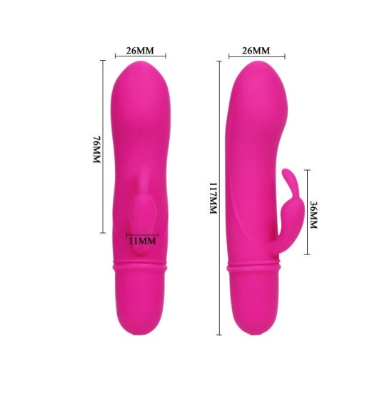 Pretty Love Flirtation VIBRATOR WITH RABBIT CAESAR