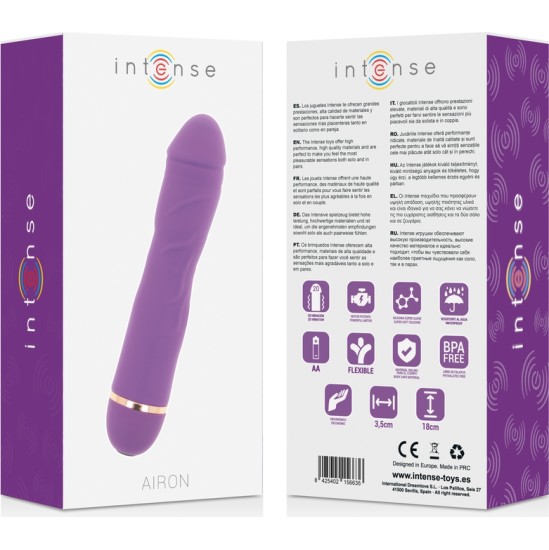 Intense Fun Vibrators ar klitora stimulātoru violets