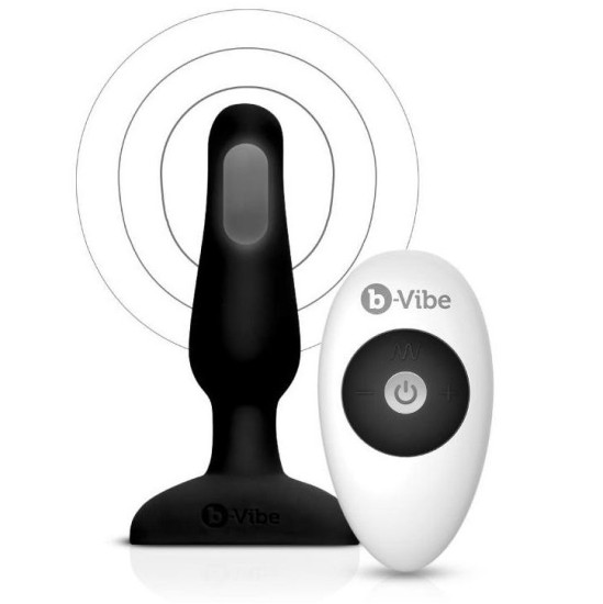 B-Vibe Anālais spraudnis ar vibrāciju melns