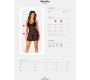 Obsessive Chemise Obsessive - СОРОЧКА MEDILLA И СТРИНКИ XS/S