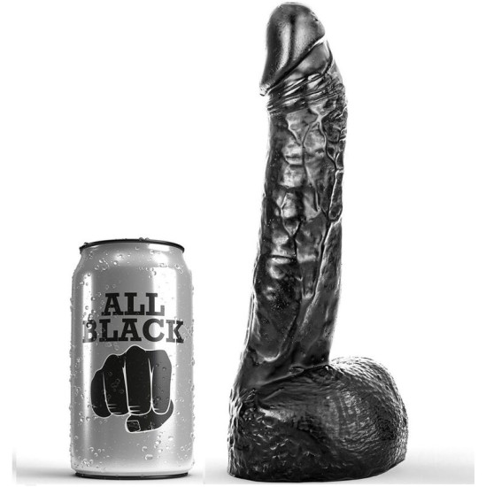 All Black KUMŠTINĖ DILDO 20 CM