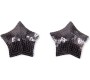 Latetobed Bdsm Line Star Nipple Covers with Black Sequins